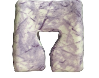 Master Ergonomic Fleece Massage Face Pad Cover - Purple Marbled Print