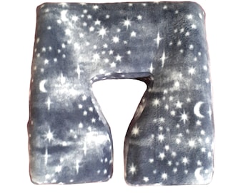 Master Ergonomic Fleece Massage Face Pad Cover - Blue Cosmic Sky Print