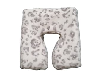 Master Ergonomic Fleece Massage Face Pad Cover - Neutral Cheetah Print