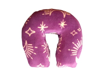 Boiance Massage Face Cradle Cover - "Seamless" Boiance Style Fleece - Sun and Moon Print