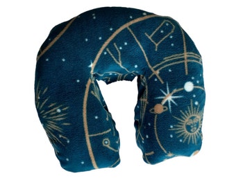 Boiance Massage Face Cradle Cover - "Seamless" Boiance Style Fleece - Zodiac Sky Print