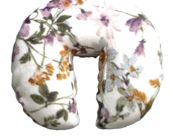 Seamless Oakworks AeroCel Style Fleece Massage Face Pad Cover - Flower Garden Print