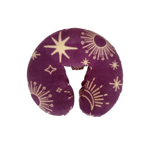 Classic Crescent Fleece Massage Face Cradle Cover - Sun and Moon Print