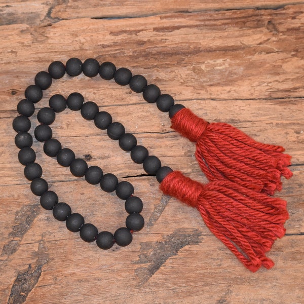 Black Tassel Garland Etsy