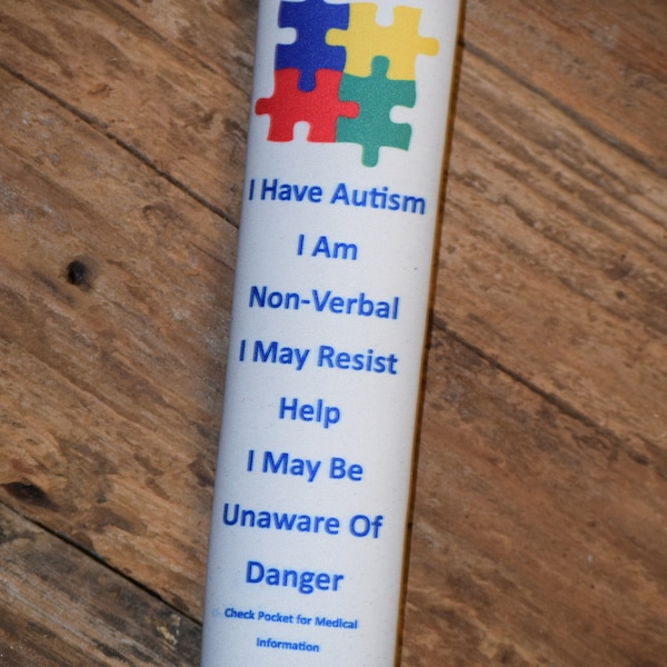 Autism Awareness Seat Belt Cover Identification Medical Alert Special Needs May Resist