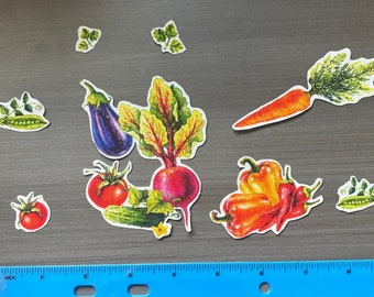 Mixed Vegetables Iron on Fabric Appliques Pre-Cut