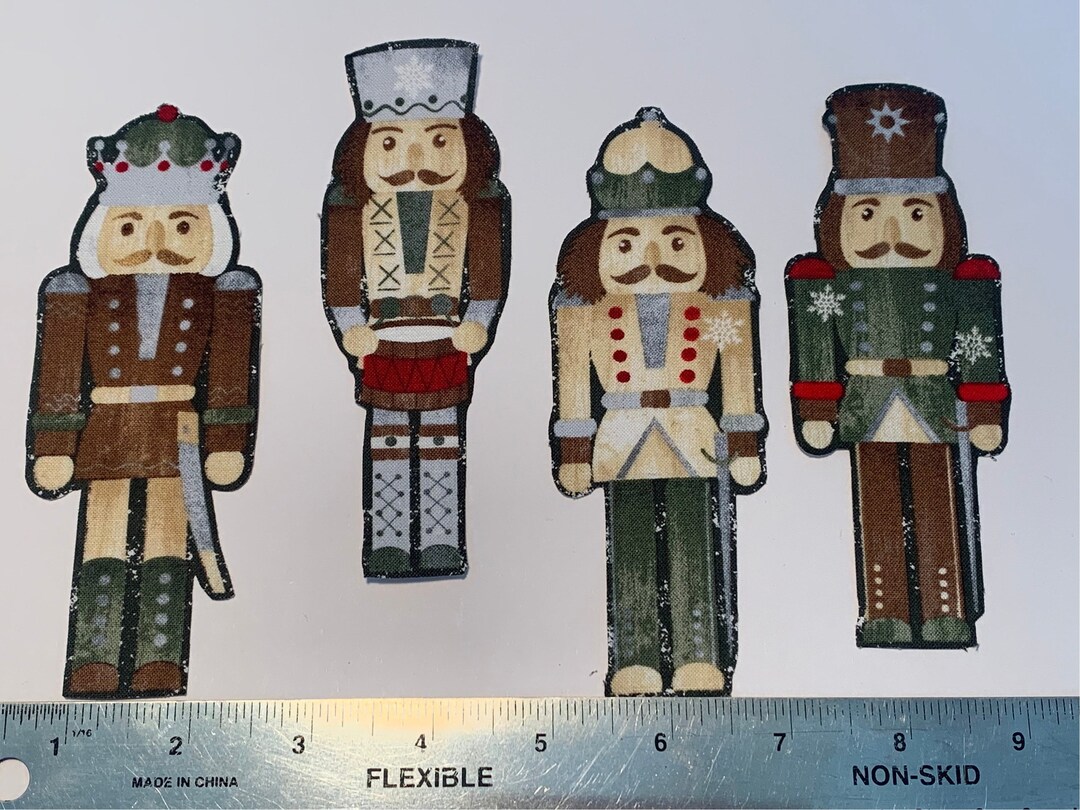 Christmas Nutcracker Iron on Fabric Appliques Precut Etsy