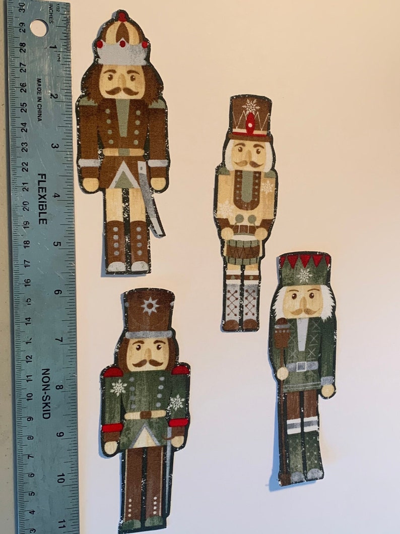 Christmas Nutcracker Iron on Fabric Appliques Precut Etsy