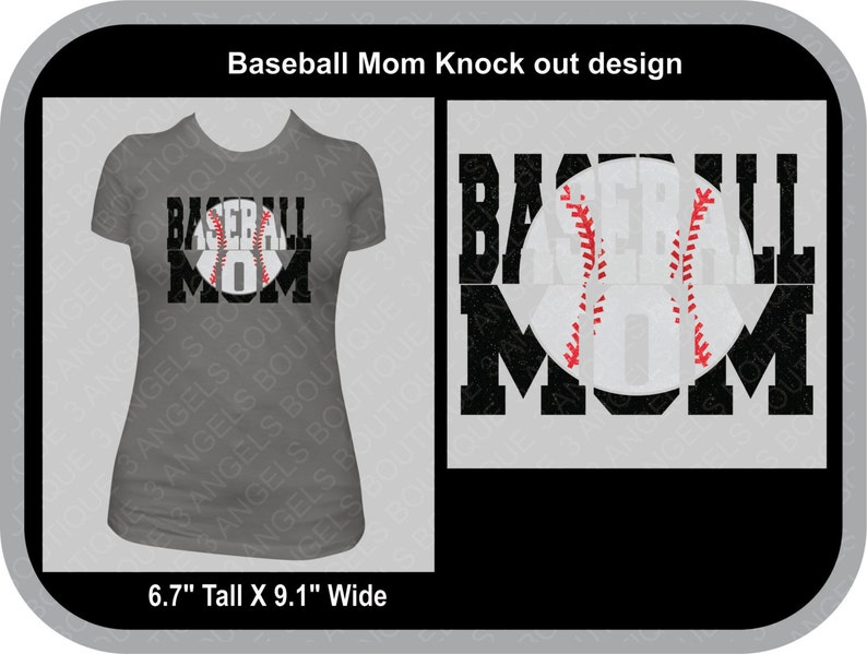 Download Baseball Mom Knockout SVG Cutter Design INSTANT DOWNLOAD ...