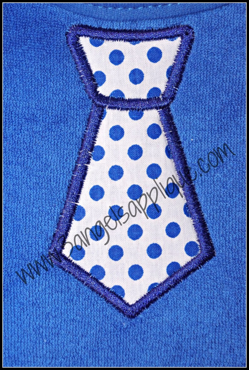 Neck Tie Applique Design 3 Sizes INSTANT DOWNLOAD Etsy