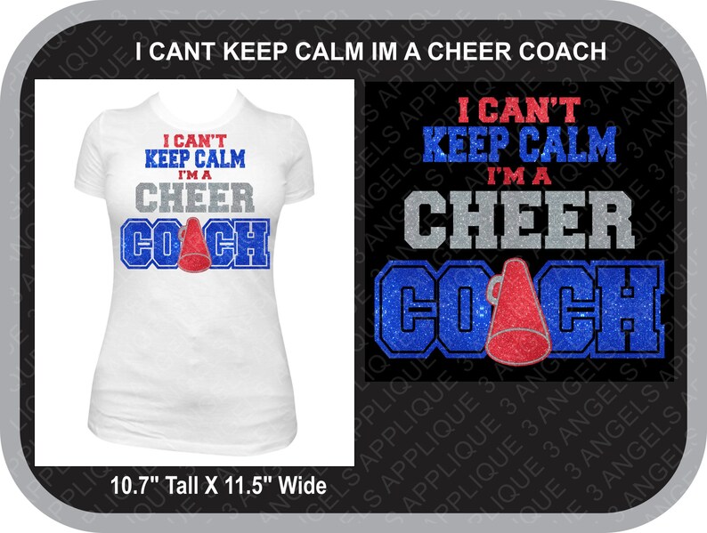 Download I Can't Keep Calm I'm a Cheer Coach SVG Cutter Design | Etsy