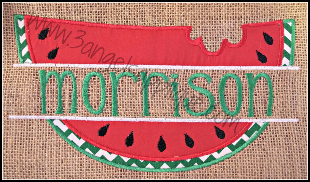 Split Watermelon Applique Design 3 Sizes INSTANT DOWNLOAD - Etsy