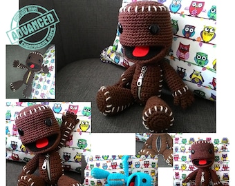 Sackboy grande taille - Motif Amigurumi par Emvy crée