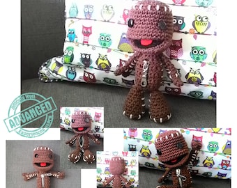 Sackboy taglia piccola - Modello Amigurumi creato da Emvy