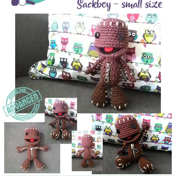 Sackboy small size - Amigurumi pattern by Emvy creates
