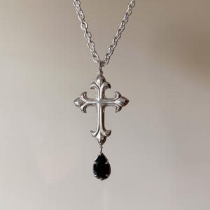 JOAN drop crucifix necklace