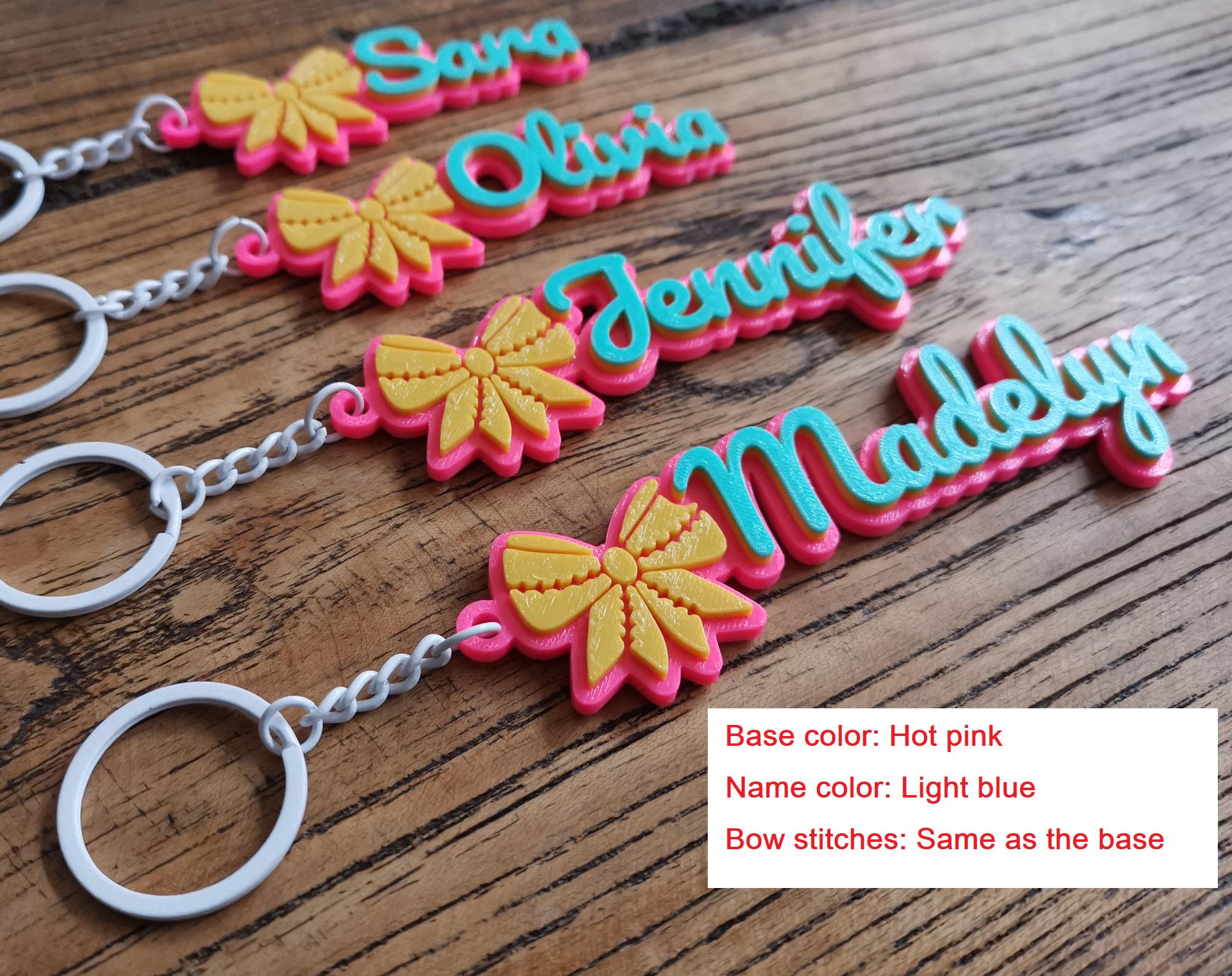 Cheerleading Ribbon Keychains 5/10/20 Personalized Softball Cheer Bow Ribbon Cheerleader Cheerleading ...