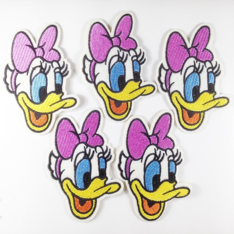 5.3x7.8cm 10pcs Daisy Duck Iron on Sew on Embroidered Patches Etsy