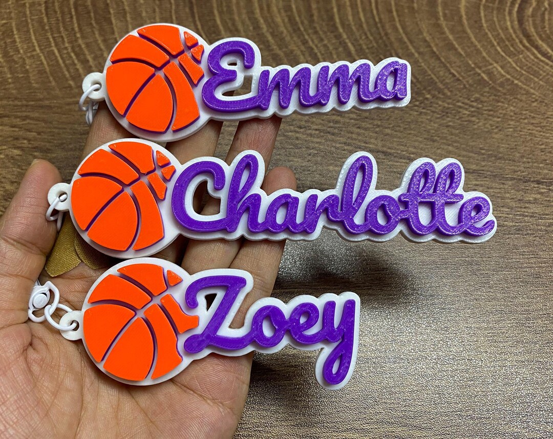 Lot Bulk 5/10/20 Basketball Sport Coach Personalized 3D Printed Name ...