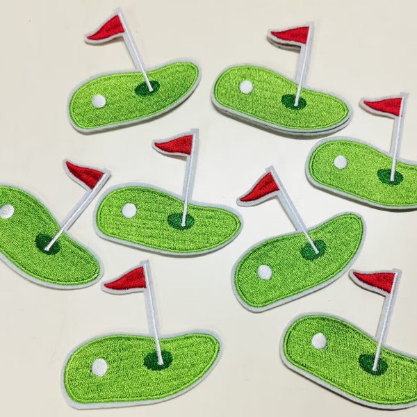 Golf Sew on Patch Etsy