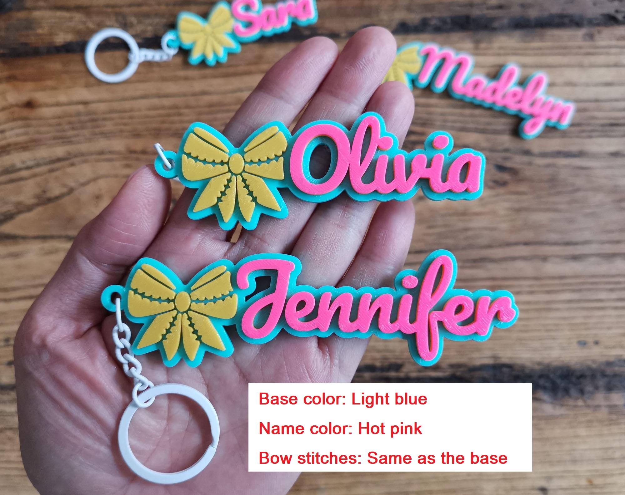 Cheerleading Ribbon Keychains 5/10/20 Personalized Custom Softball Cheer Bow Ribbon Cheerleader ...