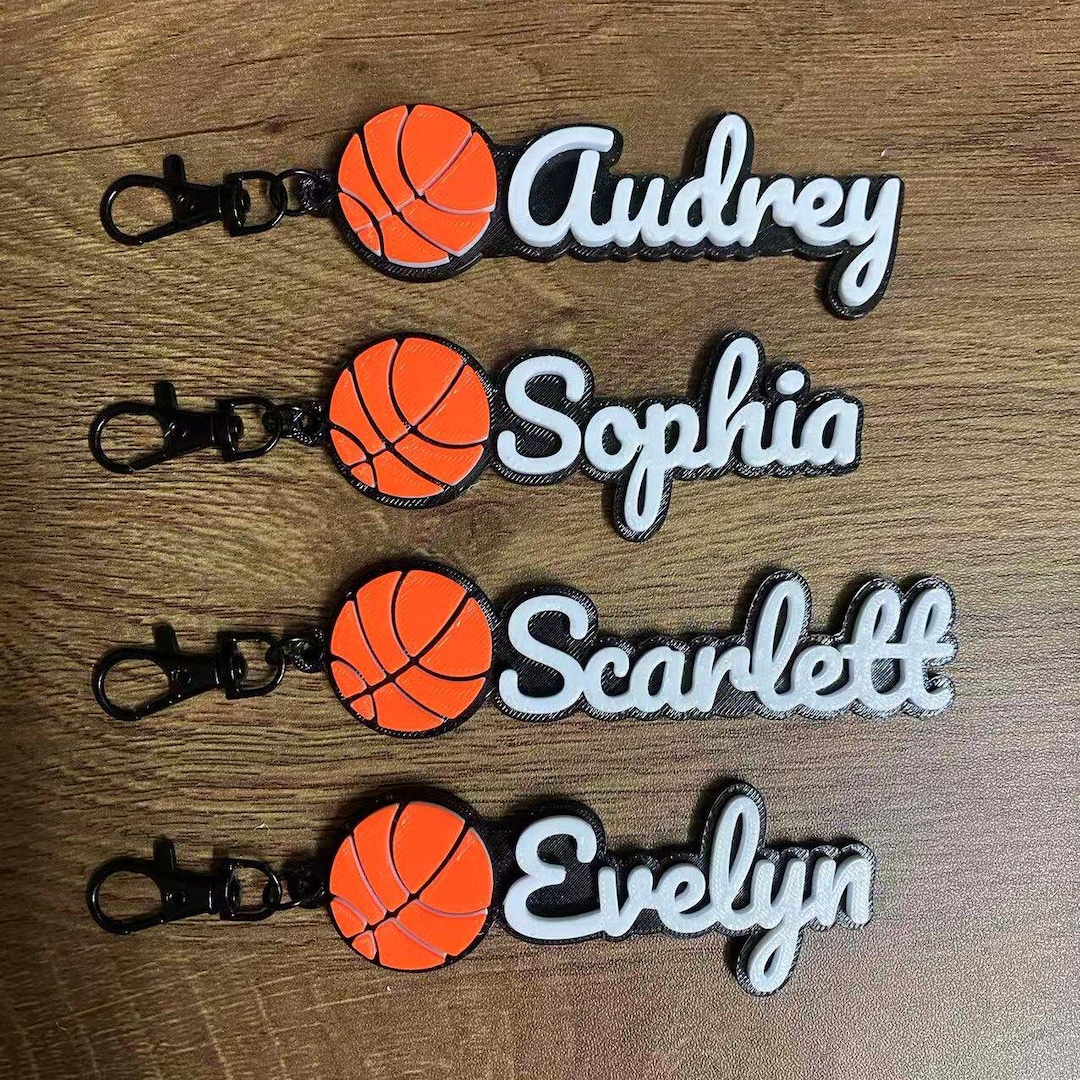 Pack 5/10/20 Custom Personalized 3D Printed Basketball Sport Coach Name ...