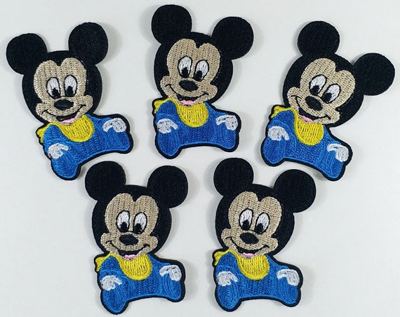 Applicat black Iron on patches MICKEY MOUSE XL "MICKEY STANDING" 20x15cm Applicat black Iron on patches MICKEY MOUSE XL "MICKEY STANDING" 20x15cm
