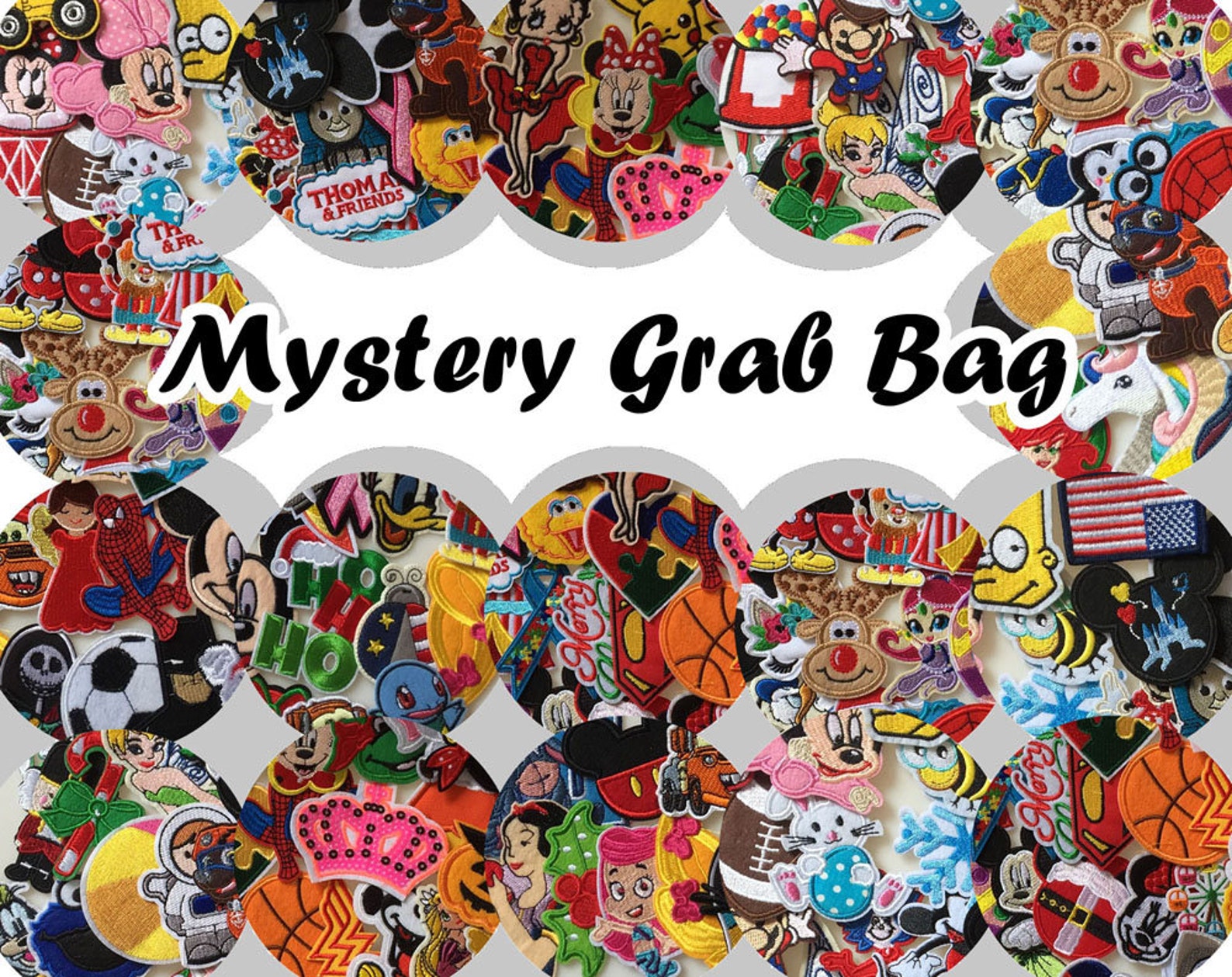 Set of 20/50/100pcs Mystery Grab Bag Random Assorted Iron on Etsy