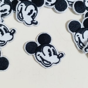 Mickey Patch, Minnie Mouse Patch, Disney Iron on Patch, Embroidery Patches  for Denim Jacket, Patches for Jeans, Patches Set 