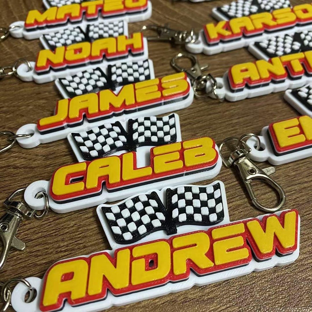 Custom Racing Flags Pack 5/10/20 Personalized Custom Racing Car Race Checkered Flag 3D ...