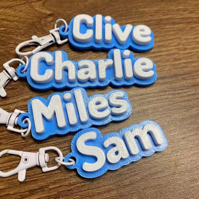 Clive Lettering Wholesale 5/10/20 Custom Personalized 3D Printed Name Keychain Keyring ...