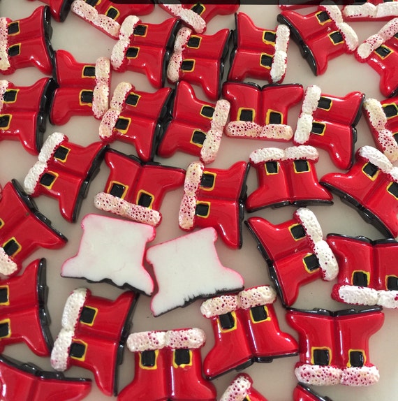 10pcs Christmas Flatback Resin Cabochon Scrapbooking//Crafts DIY Kids Gifts Xmas