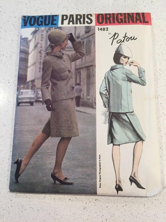 Patou Vogue Paris Original Suit Sewing Pattern 1482 / Size 14 | Etsy