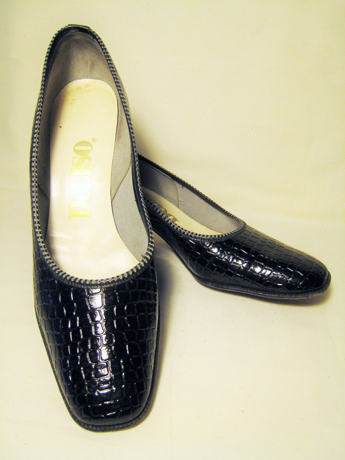Shiny Black Shoes - Etsy