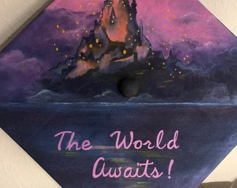 Hand Painted Graduation Cap (Premium)