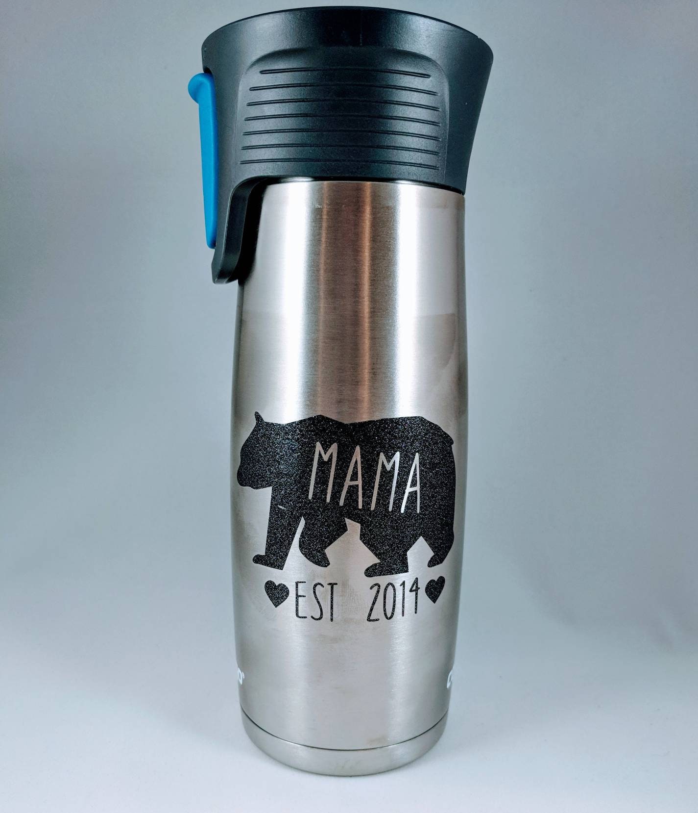 Mama Bear travel mug Contigo 16 oz travel coffee mug mom Etsy