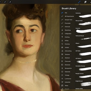 Procreate OILブラシ、Procreate用オイルペイントブラシ、Procreate用オイルおよびアクリルペイントブラシセット、ペイントブラシオイルブラシペイント