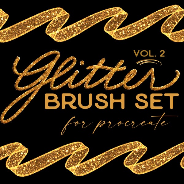 Procreate Brushes GLITTER Brush Procreate Sparkle Brush Procreate Lettering Brush Set Glitter Brush Strokes Procreate Glitter Brushes iPad