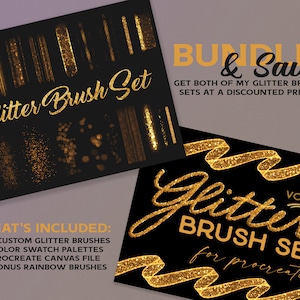 Procreate Brushes GLITTER Brush Procreate Brush Bundle Sparkle ...