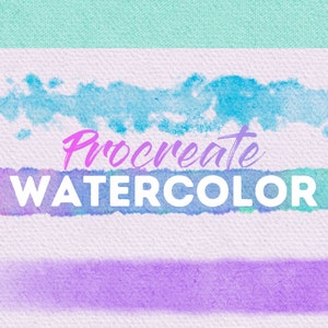 Procreate aquarelpenselen Procreate Set van 6 aquarelpenselen Procreate schilderijpenselen aquarel Procreate aquarelpenseel