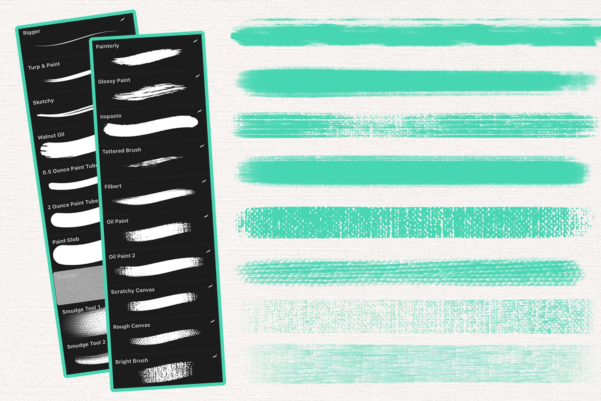 Procreate Oil Paint Brush Set Oil Painting Brushes Procreate Oil ...