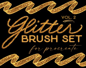 Procreate Brushes GLITTER Brush Procreate Sparkle Brush Procreate Lettering Brush Set Glitter Brush Strokes Procreate Glitter Brushes iPad