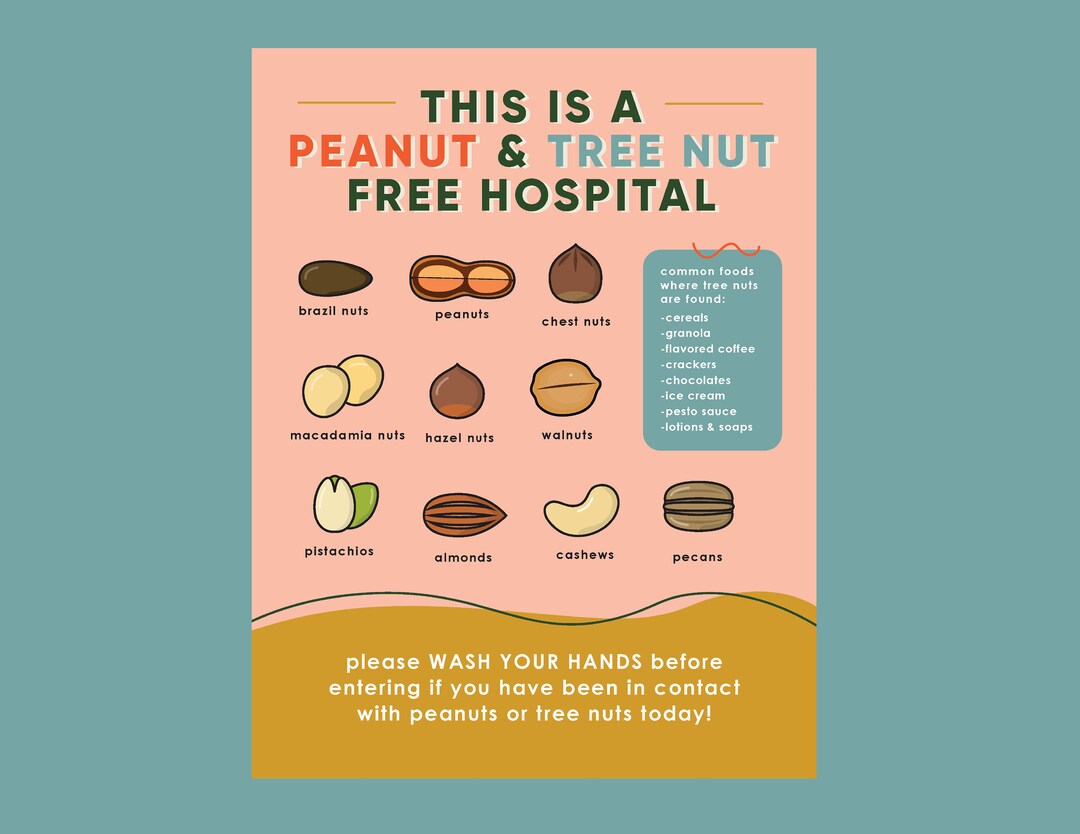 Peanut and Tree Nut Free Hospital Etsy