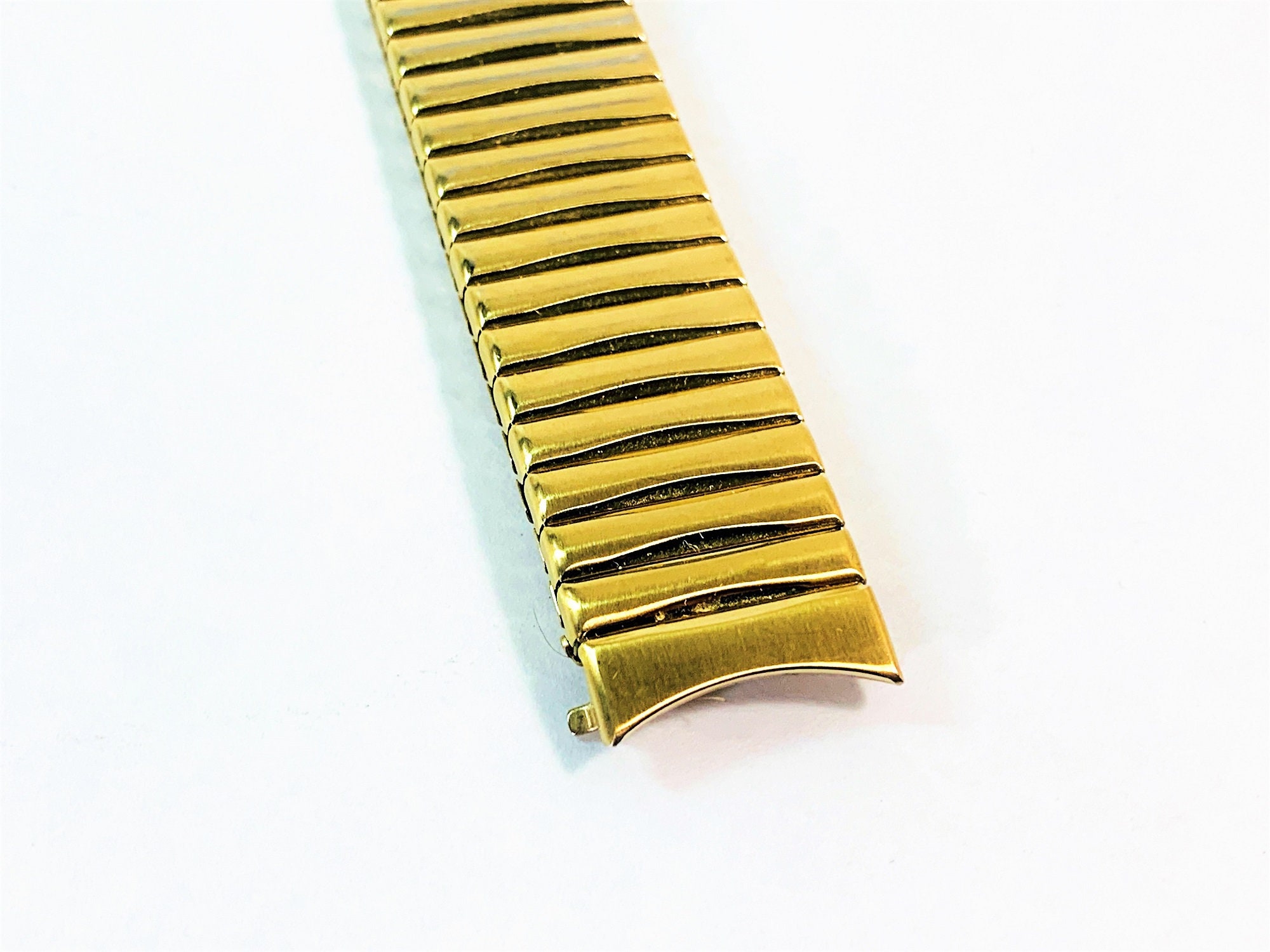 Vintage Speidel TwistOFlex Expansion Watch Band, Extra Long, Curved
