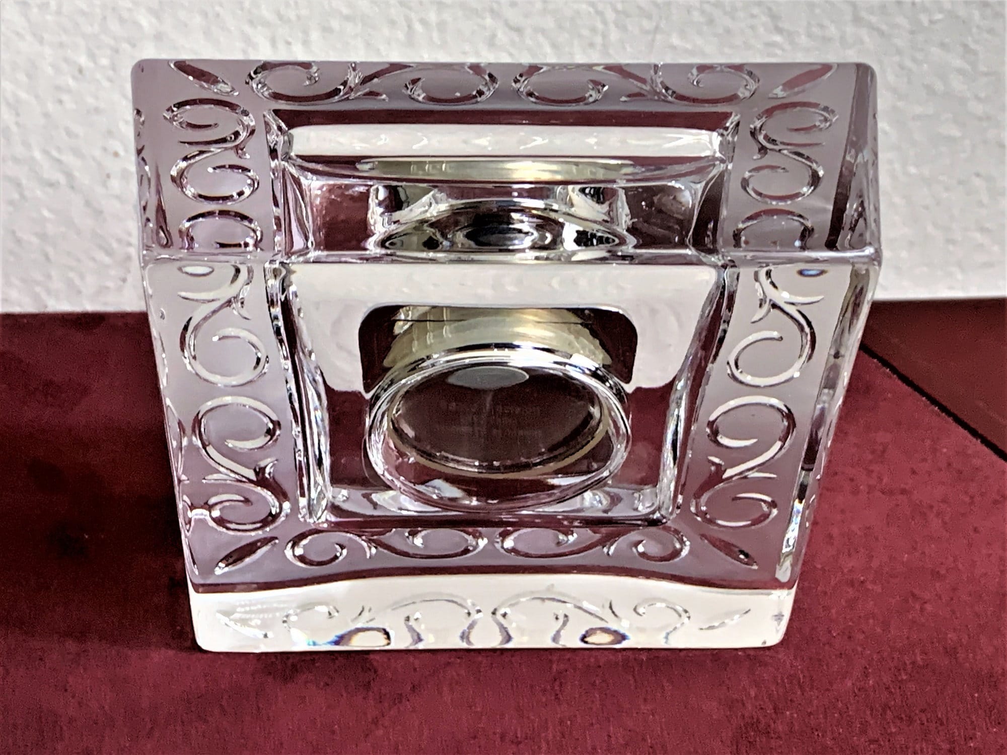 Marquis by Waterford Crystal Made in Germany, Square Clock, Signed