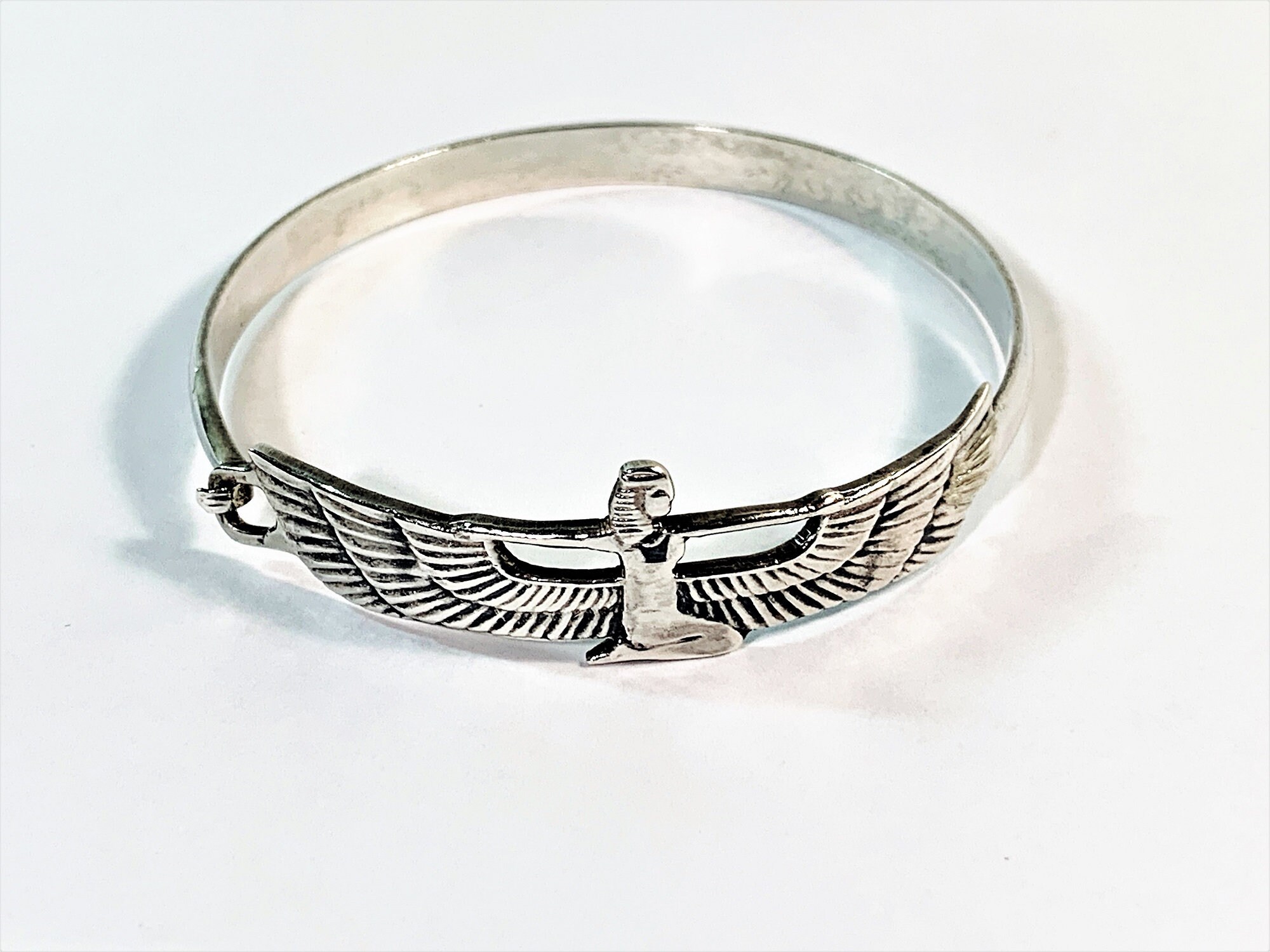 Buy Sterling Silver Egyptian Goddess Isis Necklace 925 Solid Online In India - Foto 4