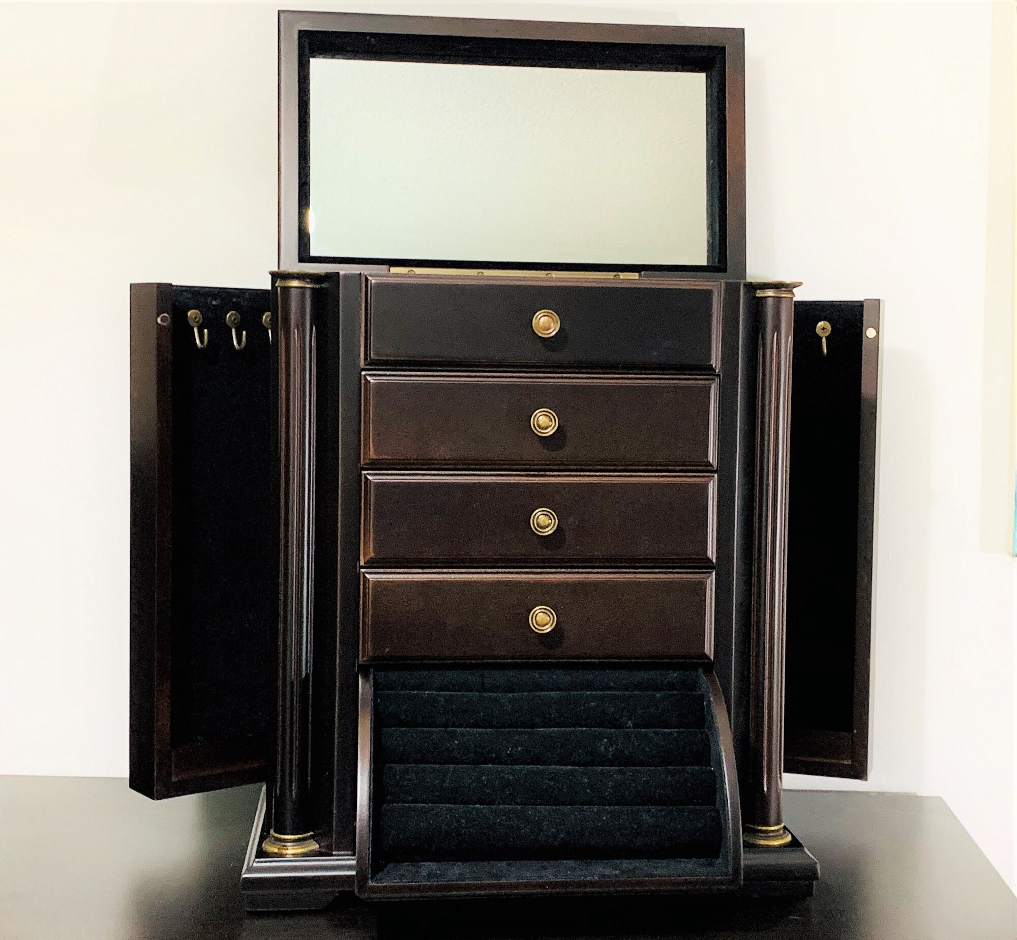 Vintage Bombay® Large Jewelry Armoire, Retired Rare Edition, Taiwan 067