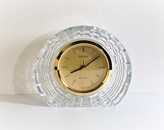 Seiko Fine Crystal Mantel Clock Japan. Hand Cut 24% Lead - Etsy New Zealand