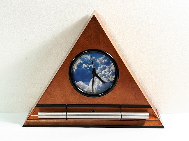 Vintage Now and Zen Alarm Clock Progressive Tone Chime Wood Etsy