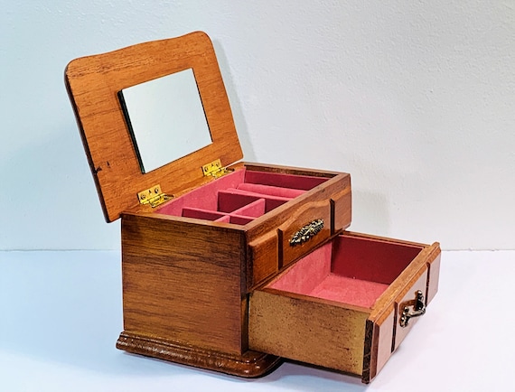 Oak cheap jewelry chest